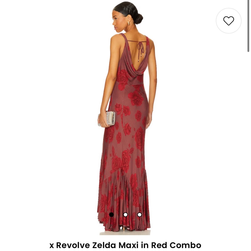 Zelda Maxi Dress in Red Combo